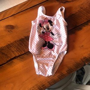Worn twice euc 2t Disney Minnie full piece suit
